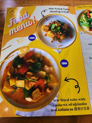   at Chada Vegetarian Restaurant in Chiang Mai