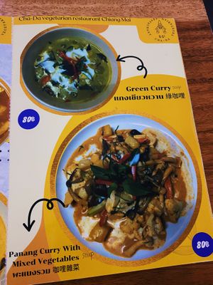   at Chada Vegetarian Restaurant in Chiang Mai