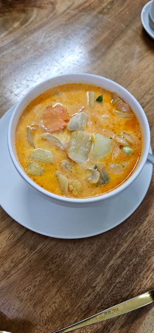 Masaman curry at Chada Vegetarian Restaurant in Chiang Mai