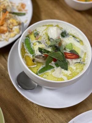 Green Curry  at Chada Vegetarian Restaurant in Chiang Mai