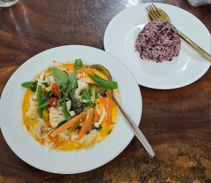 Panang curry. at Chada Vegetarian Restaurant in Chiang Mai