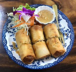   at Chada Vegetarian Restaurant in Chiang Mai