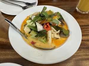 Red Curry Soup  at Chada Vegetarian Restaurant in Chiang Mai