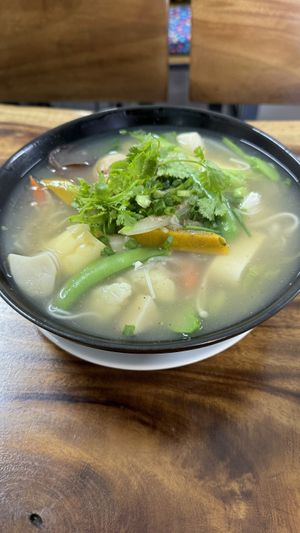 Pho  at Chada Vegetarian Restaurant in Chiang Mai