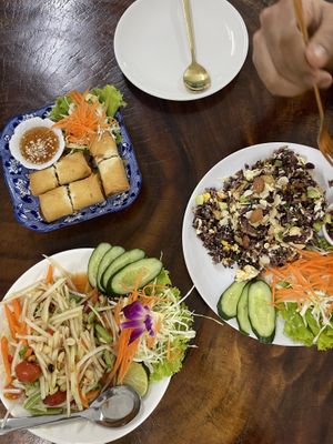   at Chada Vegetarian Restaurant in Chiang Mai