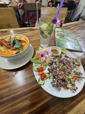   at Chada Vegetarian Restaurant in Chiang Mai