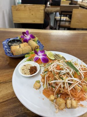   at Chada Vegetarian Restaurant in Chiang Mai