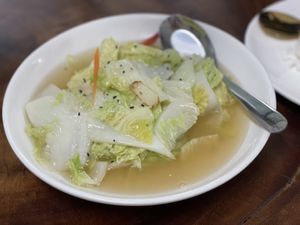 Fried cabbage - Cha-Da, Chiang Mai  at Chada Vegetarian Restaurant in Chiang Mai