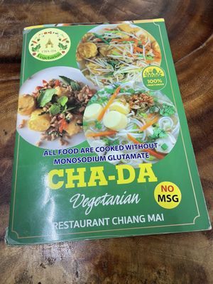 Cha-Da, Chiang Mai  at Chada Vegetarian Restaurant in Chiang Mai
