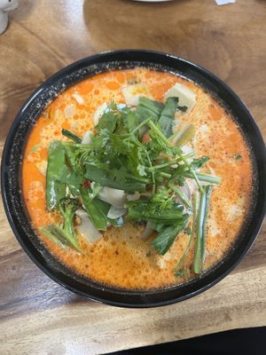   at Chada Vegetarian Restaurant in Chiang Mai