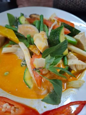 Panang Curry at Chada Vegetarian Restaurant in Chiang Mai