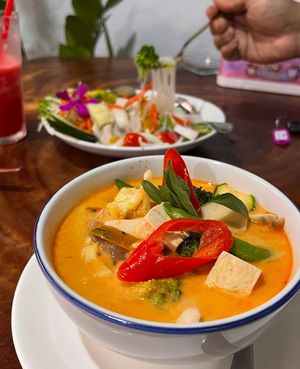   at Chada Vegetarian Restaurant in Chiang Mai