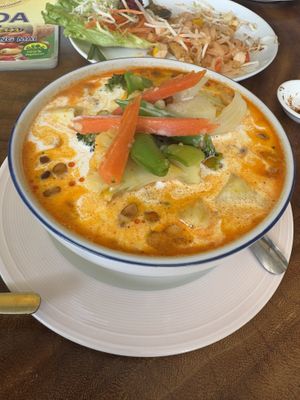 Masaman curry   at Chada Vegetarian Restaurant in Chiang Mai