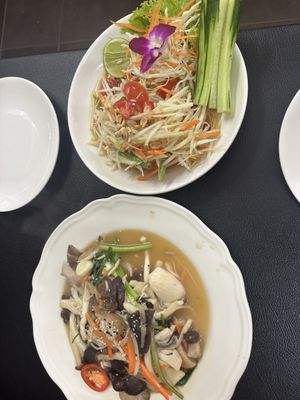   at Chada Vegetarian Restaurant in Chiang Mai