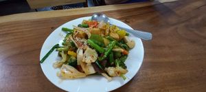 Cashew nuts and tofu at Chada Vegetarian Restaurant in Chiang Mai