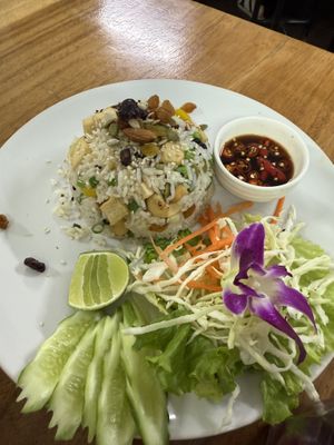   at Chada Vegetarian Restaurant in Chiang Mai