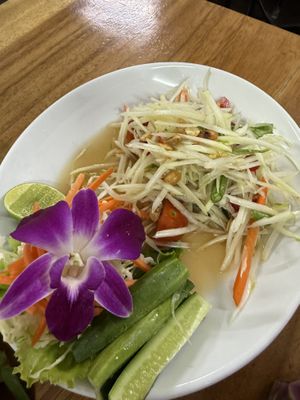   at Chada Vegetarian Restaurant in Chiang Mai