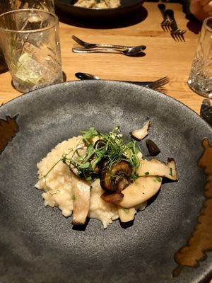 Risotto with mushrooms  at Gasthaus Spitzer in Au In Der Hallertau