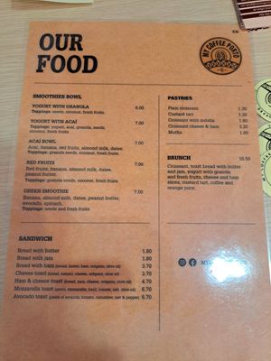 Food at My Coffee Porto in Porto