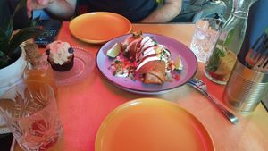 Chimichanga burrito at Boca Boca Vegan Guilty Pleasure in Warsaw