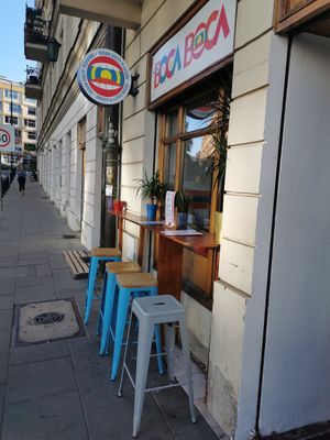 Outside at Boca Boca Vegan Guilty Pleasure in Warsaw
