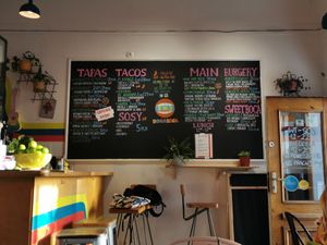 The menu (they have it in English, too) at Boca Boca Vegan Guilty Pleasure in Warsaw