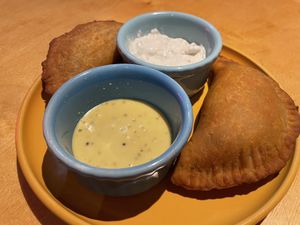 Empanadas  at Boca Boca Vegan Guilty Pleasure in Warsaw