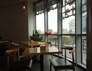 Next to the terrace at Takesan Miso Ramen - Olympic Galleria in Ulaanbaatar