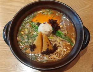 Vegan ramen at Takesan Miso Ramen - Olympic Galleria in Ulaanbaatar