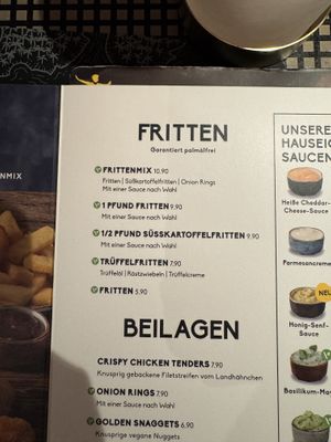 Menu (fries).  at Peter Pane - Neue Promenade in Berlin