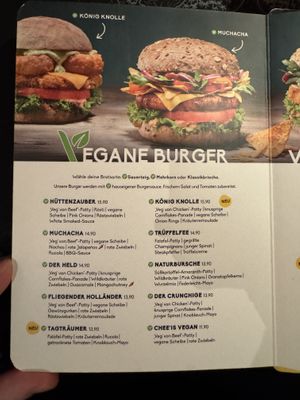 Menu (vegan burger).  at Peter Pane - Neue Promenade in Berlin