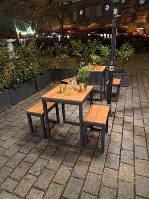 Outside seating.  at Peter Pane - Neue Promenade in Berlin