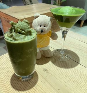 Vegan green tea desserts   at HVALA - Somerset in Central Singapore