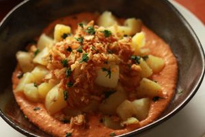 Patatas bravas (vegan) at Verdeli in The Hague