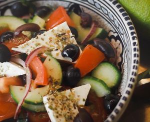 Griekse salade (vegetarisch) at Verdeli in The Hague