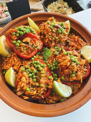 Paella (vegan) at Verdeli in The Hague