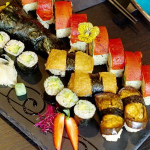 Sushi selection at Shinsen Sushi - South Bridge in Edinburgh