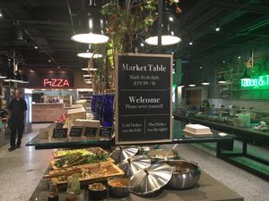 Salad bar at ANA Bar and Eatery in New York City