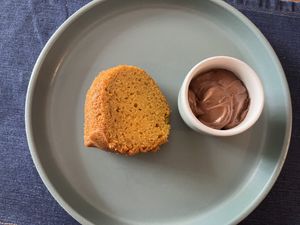 Bolo de cenoura com ganache de chocolate  at Inari in Rio De Janeiro