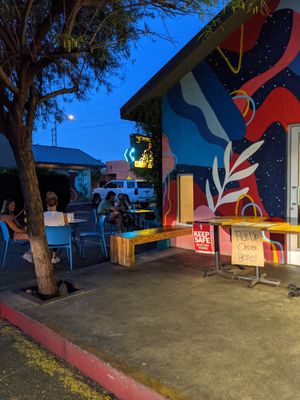 Patio at nami Vegan Sweets in Phoenix