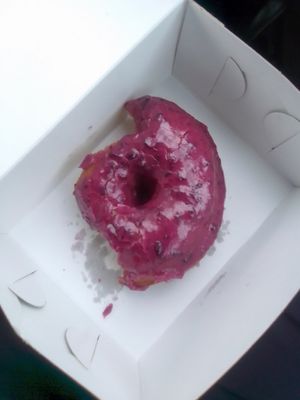 Blueberry Donut...Soo good! at nami Vegan Sweets in Phoenix