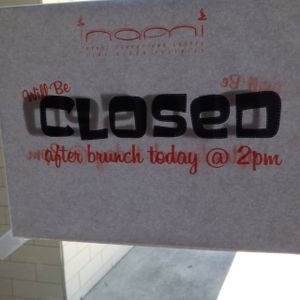 Sunday, 02Aug15, they're closing at 2pm at nami Vegan Sweets in Phoenix