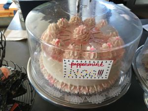 Peppermint Nog cake at nami Vegan Sweets in Phoenix