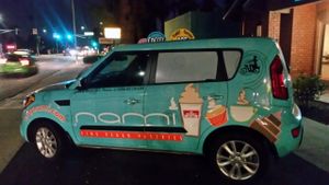 Nami delivery car at nami Vegan Sweets in Phoenix