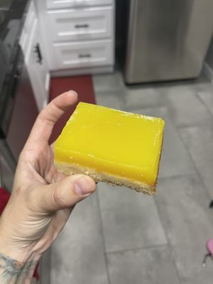 Lemon square bar- yummy  at nami Vegan Sweets in Phoenix