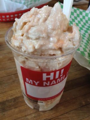 Orange Dreamsicle Tsoynami (ice cream + orange magic + icing + whip cream)! at nami Vegan Sweets in Phoenix