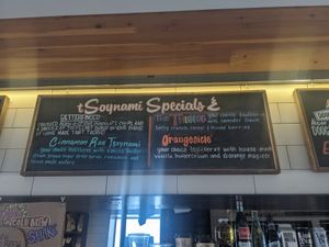 Specials board at nami Vegan Sweets in Phoenix