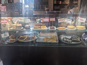 Food case at nami Vegan Sweets in Phoenix