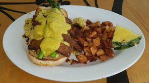 Vegan Benedict at nami Vegan Sweets in Phoenix