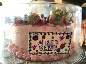 vegan Mixed Berry cake at nami Vegan Sweets in Phoenix